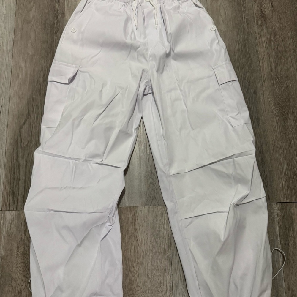 White Cargo Pants